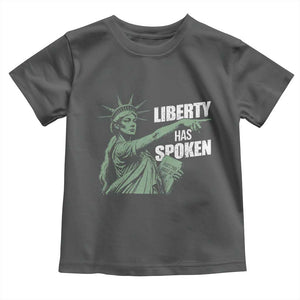 Funny Basketball Point God Liberty Meme Toddler T Shirt Has Spoken Patriotic USA TS14 Dark Heather Print Your Wear