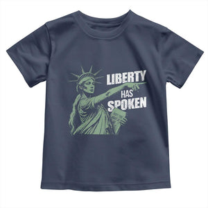 Funny Basketball Point God Liberty Meme Toddler T Shirt Has Spoken Patriotic USA TS14 Navy Print Your Wear