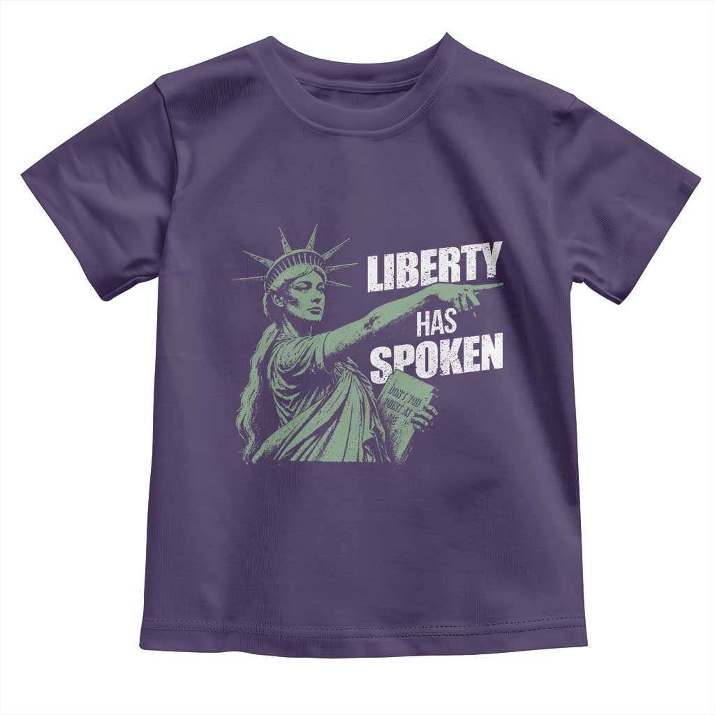 Funny Basketball Point God Liberty Meme Toddler T Shirt Has Spoken Patriotic USA TS14 Purple Print Your Wear