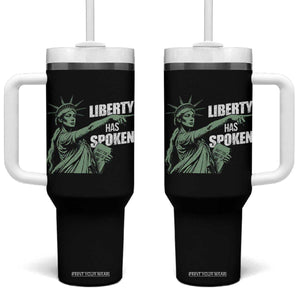 Funny Basketball Point God Liberty Meme Tumbler With Handle Has Spoken Patriotic USA TS14 One Size: 40 oz Black Print Your Wear