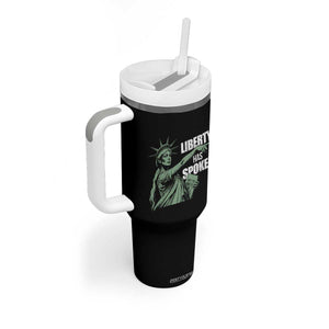 Funny Basketball Point God Liberty Meme Tumbler With Handle Has Spoken Patriotic USA TS14 Print Your Wear