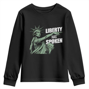 Funny Basketball Point God Liberty Meme Youth Sweatshirt Has Spoken Patriotic USA TS14 Black Print Your Wear