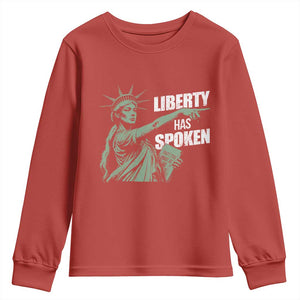 Funny Basketball Point God Liberty Meme Youth Sweatshirt Has Spoken Patriotic USA TS14 Red Print Your Wear
