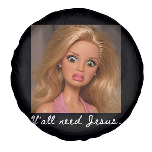 Y'all Need Jesus Spare Tire Cover Funny Girls Meme Saying Christian Humor TS14 Print Your Wear