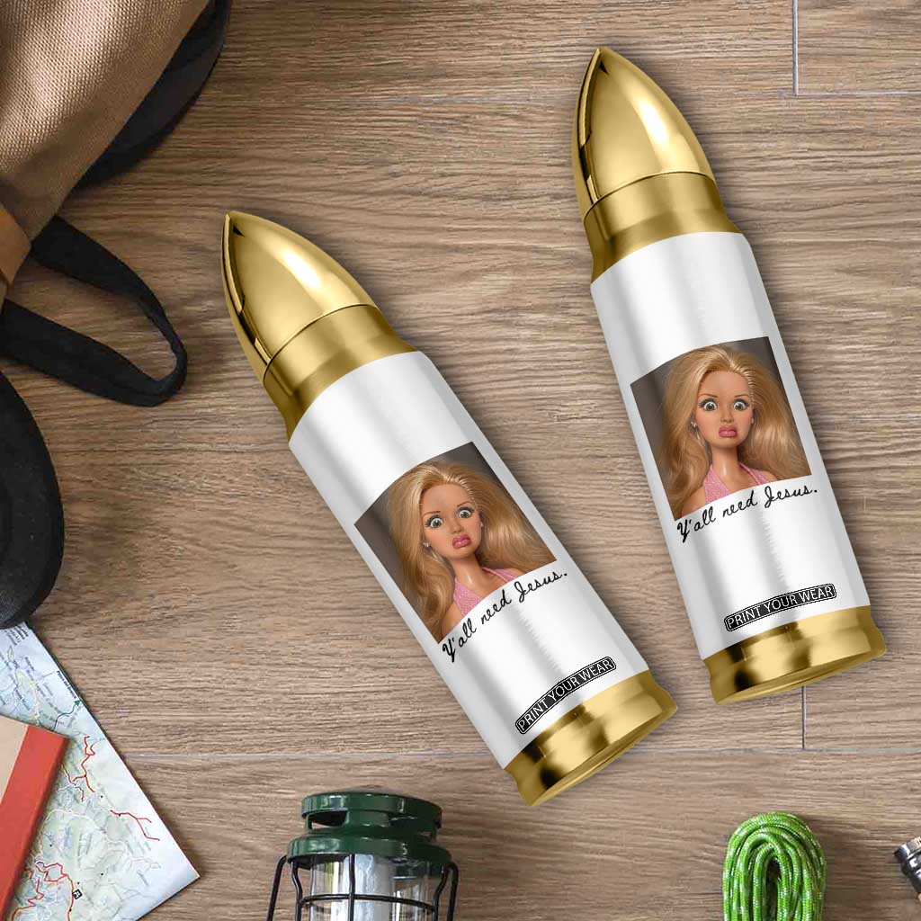 Ya'll Need Jesus Disgusted Face Christian Funny Bullet Tumbler TS14 Print Your Wear