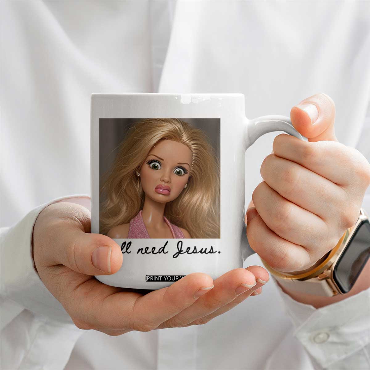 Ya'll Need Jesus Disgusted Face Christian Funny Coffee Mug TS14 Print Your Wear