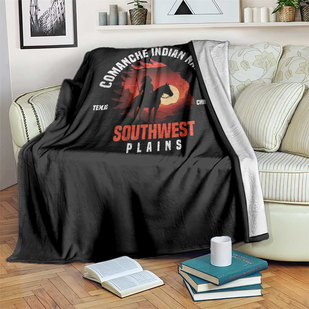 Comanche Native American Indian Chief Respect Throw Blanket TS14 Print Your Wear