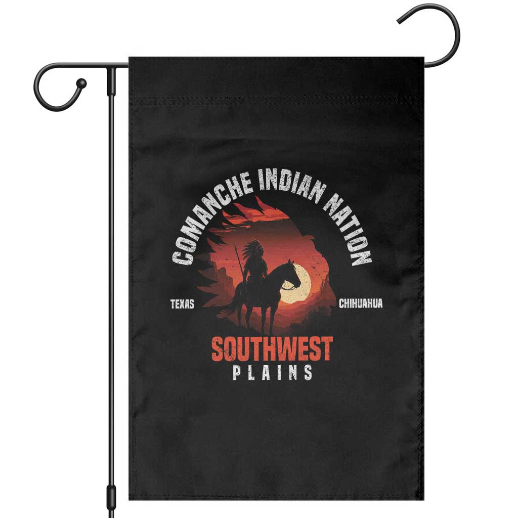 Comanche Native American Indian Chief Respect Garden Flag TS14 Black Print Your Wear