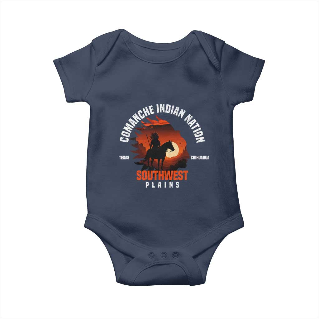 Comanche Native American Indian Chief Respect Baby Onesie TS14 Navy Print Your Wear