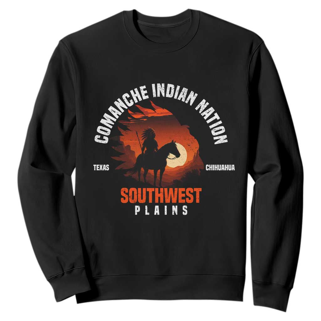 Comanche Native American Indian Chief Respect Sweatshirt TS14 Black Print Your Wear