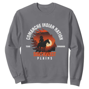 Comanche Native American Indian Chief Respect Sweatshirt TS14 Charcoal Print Your Wear