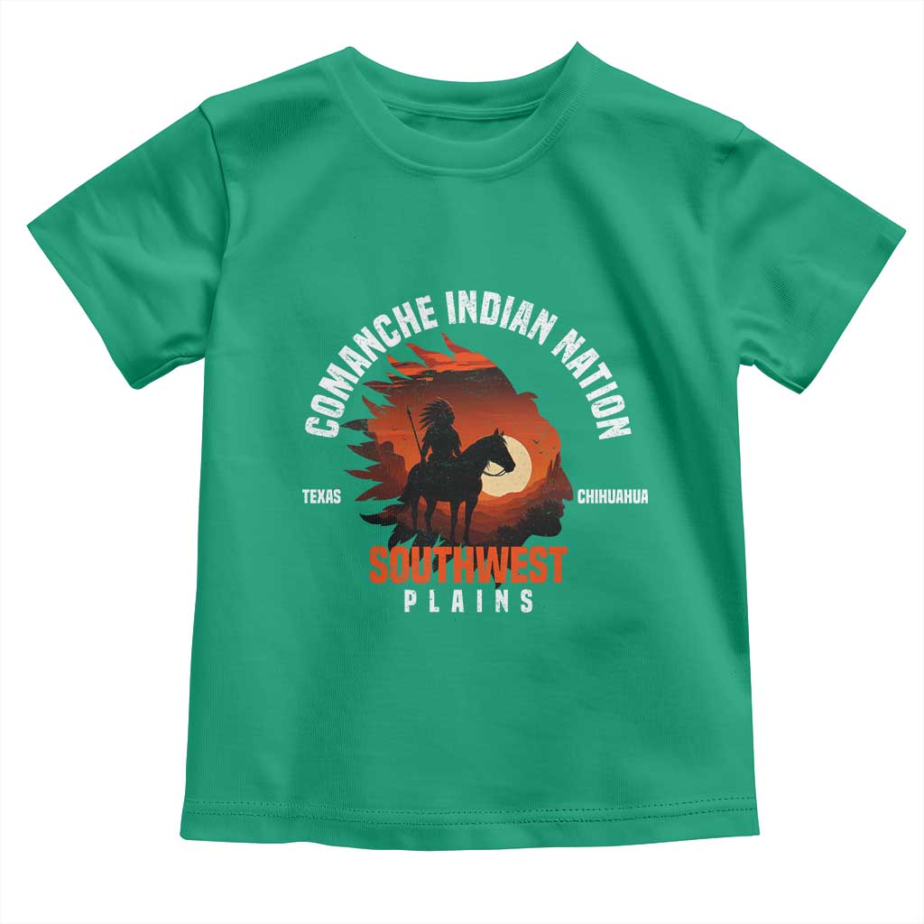 Comanche Native American Indian Chief Respect Toddler T Shirt TS14 Irish Green Print Your Wear