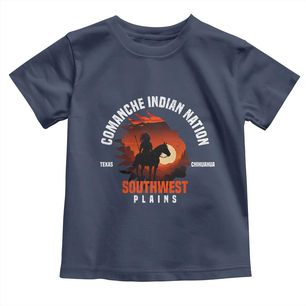 Comanche Native American Indian Chief Respect Toddler T Shirt TS14 Navy Print Your Wear