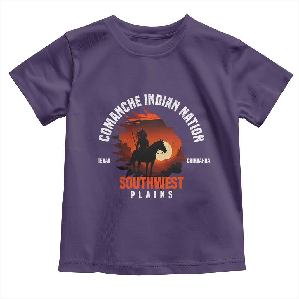 Comanche Native American Indian Chief Respect Toddler T Shirt TS14 Purple Print Your Wear