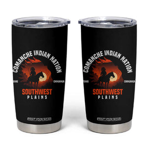 Comanche Native American Indian Chief Respect Tumbler Cup TS14 Black Print Your Wear