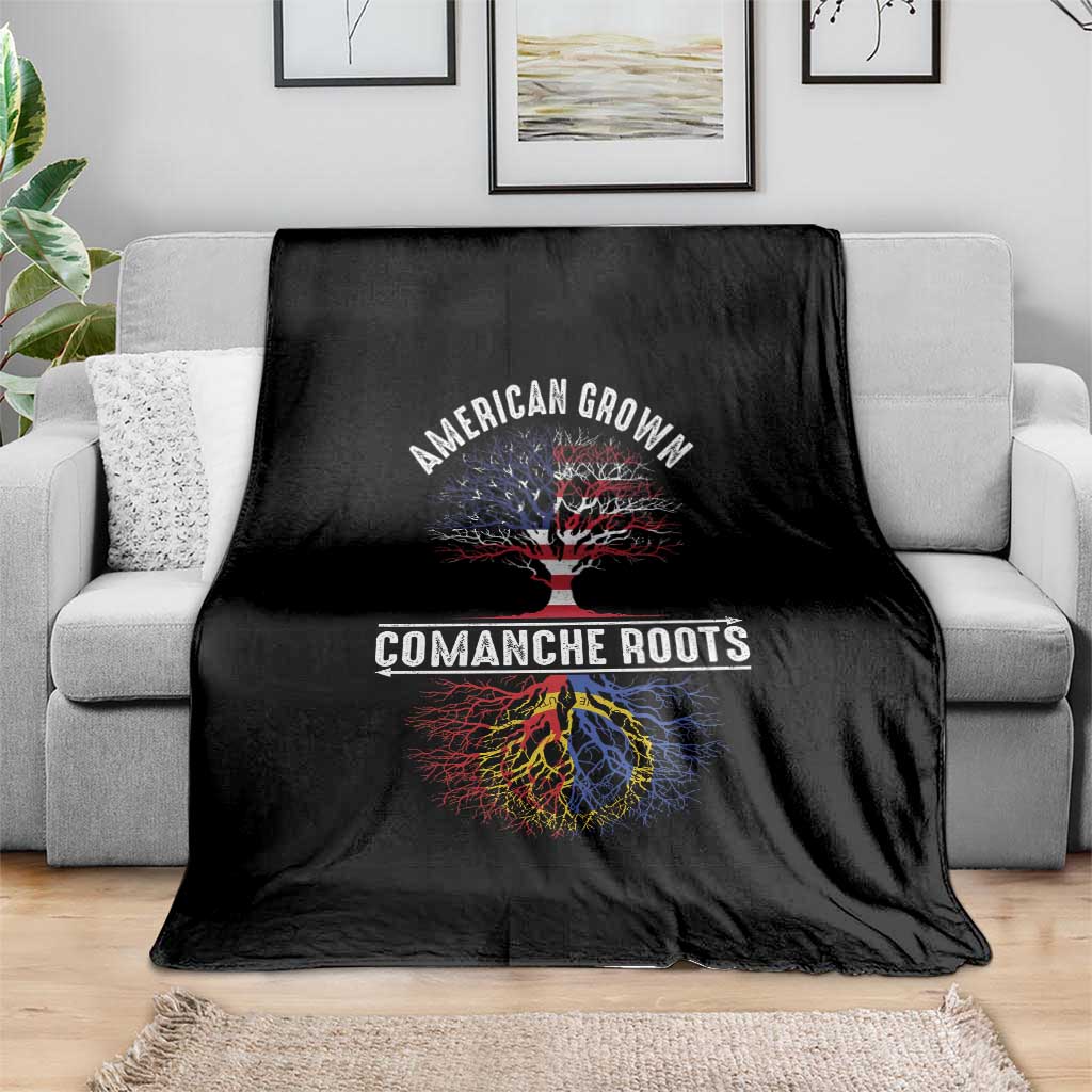 Distressed Tree Throw Blanket American Grown with Comanche Roots TS14 Print Your Wear