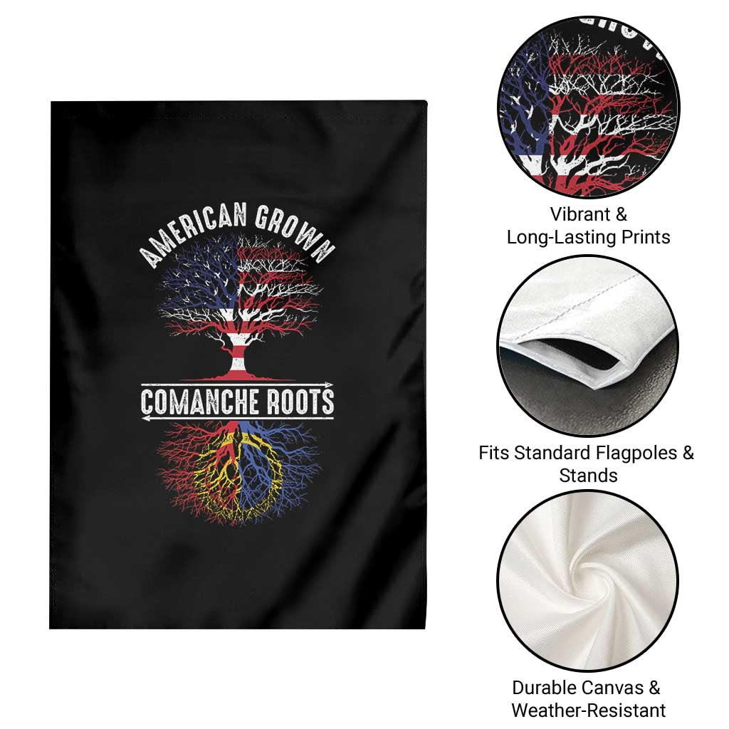 Distressed Tree Garden Flag American Grown with Comanche Roots TS14 Print Your Wear