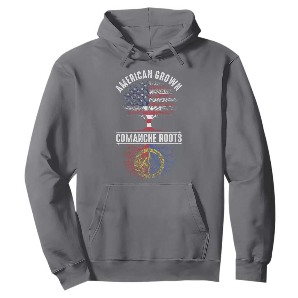 Distressed Tree Hoodie American Grown with Comanche Roots TS14 Charcoal Print Your Wear