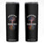 Distressed Tree Skinny Tumbler American Grown with Comanche Roots TS14 Black Print Your Wear