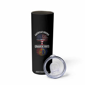 Distressed Tree Skinny Tumbler American Grown with Comanche Roots TS14 Print Your Wear