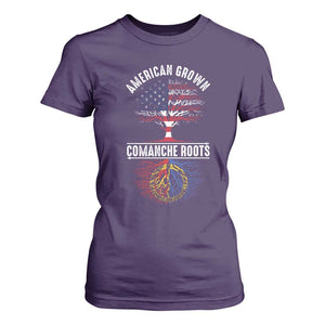 Distressed Tree T Shirt For Women American Grown with Comanche Roots - Print Your Wear
