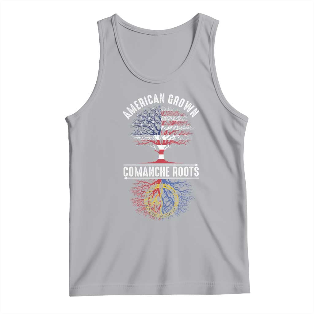 Distressed Tree Tank Top American Grown with Comanche Roots TS14 Athletic Heather Print Your Wear