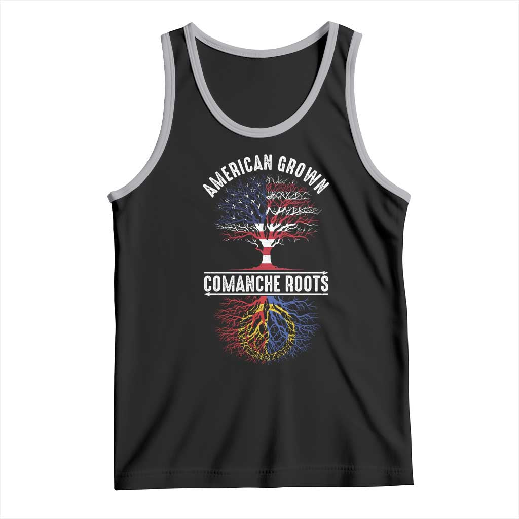 Distressed Tree Tank Top American Grown with Comanche Roots TS14 Black Athletic Heather Print Your Wear