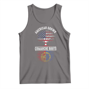 Distressed Tree Tank Top American Grown with Comanche Roots TS14 Deep Heather Print Your Wear