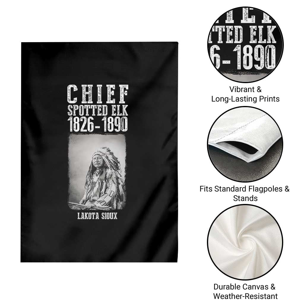Native American Indian Chief Garden Flag Lakota Sioux Chief Spotted Elk TS14 Print Your Wear
