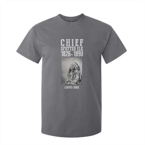 Native American Indian Chief T Shirt For Kid Lakota Sioux Chief Spotted Elk TS14 Charcoal Print Your Wear