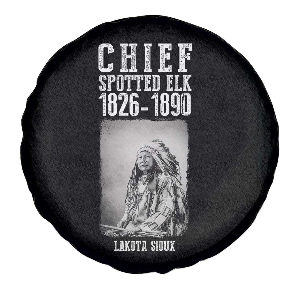 Native American Indian Chief Spare Tire Cover Lakota Sioux Chief Spotted Elk TS14 Print Your Wear