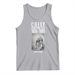Native American Indian Chief Tank Top Lakota Sioux Chief Spotted Elk TS14 Athletic Heather Print Your Wear