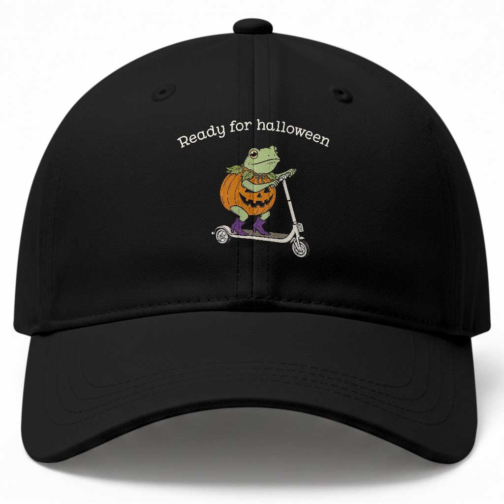 Ready For Halloween Frog Baseball Cap Funny Frog Scooter Pumpkin Costume Gift TS14 Print Your Wear