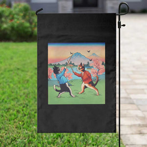 Funny Kendo Cat Garden Flag Samurai Martial Arts TS14 Print Your Wear