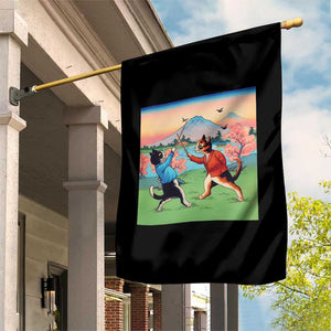 Funny Kendo Cat Garden Flag Samurai Martial Arts TS14 Print Your Wear