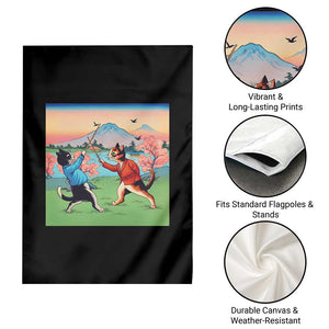 Funny Kendo Cat Garden Flag Samurai Martial Arts TS14 Print Your Wear
