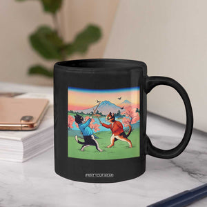 Funny Kendo Cat Coffee Mug Samurai Martial Arts TS14 Print Your Wear