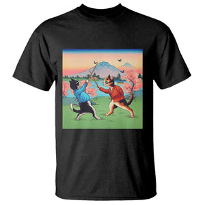Funny Kendo Cat T Shirt Samurai Martial Arts TS14 Black Print Your Wear