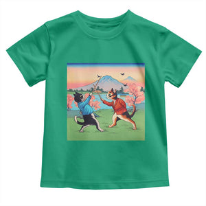 Funny Kendo Cat Toddler T Shirt Samurai Martial Arts TS14 Irish Green Print Your Wear