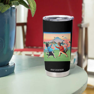 Funny Kendo Cat Tumbler Cup Samurai Martial Arts - Print Your Wear