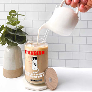 Funny Cat Fencing Glass Can Make Me New Friends And Stab Them TS14 Print Your Wear
