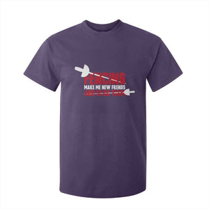 Funny Fencer T Shirt For Kid Fencing Make Me New Friends And Stab Them TS14 Purple Print Your Wear