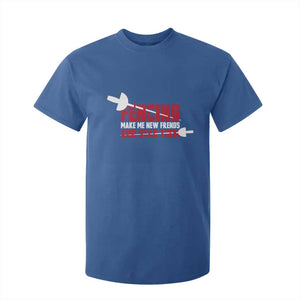 Funny Fencer T Shirt For Kid Fencing Make Me New Friends And Stab Them TS14 Royal Blue Print Your Wear