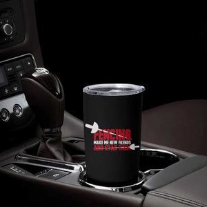 Funny Fencer Tumbler Cup Fencing Make Me New Friends And Stab Them - Print Your Wear