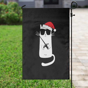 Funny Cat Fencing Christmas Garden Flag Cute Kitty Lover TS14 Print Your Wear