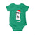 Funny Cat Fencing Christmas Baby Onesie Cute Kitty Lover TS14 Irish Green Print Your Wear