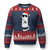 Funny Cat Fencing Xmas Ugly Christmas Sweater Cute Kitty Lover - Print Your Wear