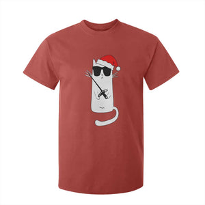 Funny Cat Fencing Christmas T Shirt For Kid Cute Kitty Lover TS14 Red Print Your Wear