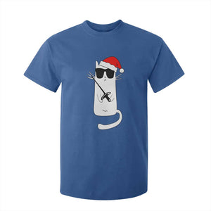 Funny Cat Fencing Christmas T Shirt For Kid Cute Kitty Lover TS14 Royal Blue Print Your Wear
