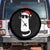 Funny Cat Fencing Christmas Spare Tire Cover Cute Kitty Lover TS14 No hole Black Print Your Wear